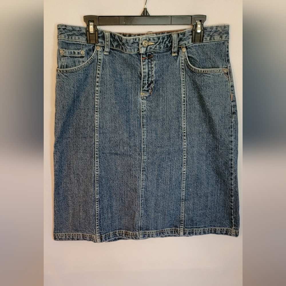 Columbia Lean Blue Jean Skirt Size 12